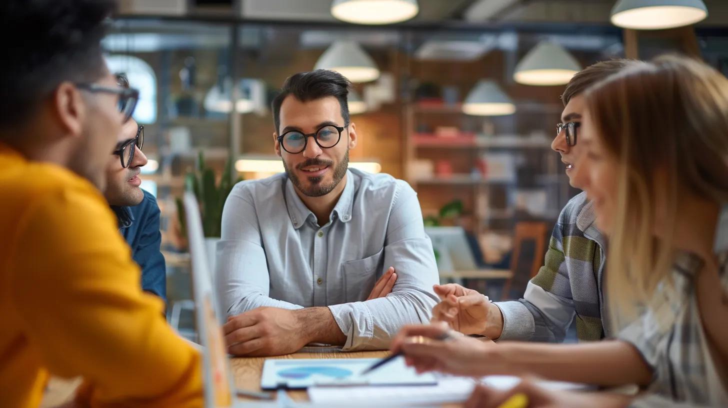 Sales team using AI CRM to improve sales