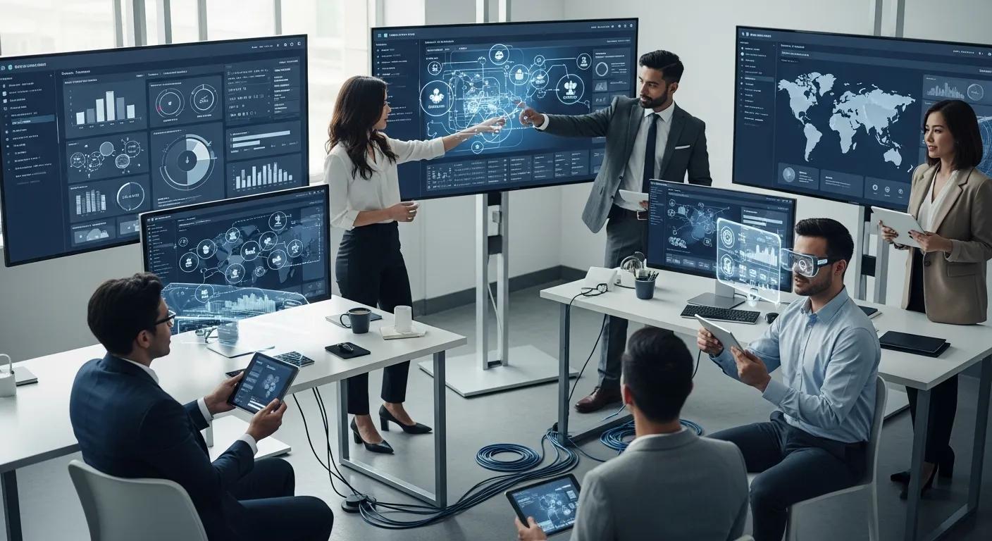 A top notch sales team using ai technology to increase sales